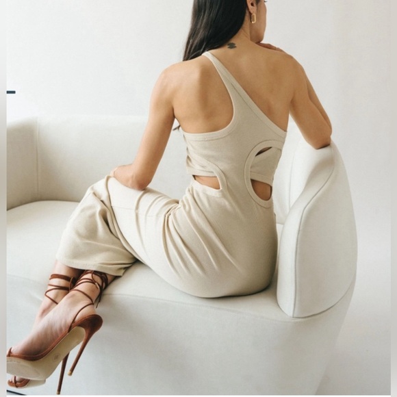 $156 THE LINE BY K GAEL DRESS CULT GAIA JACQUEMUS REFORMATION STONE COLD FOX - Picture 2 of 12